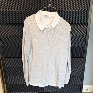 Seraphine White Collared Blouse